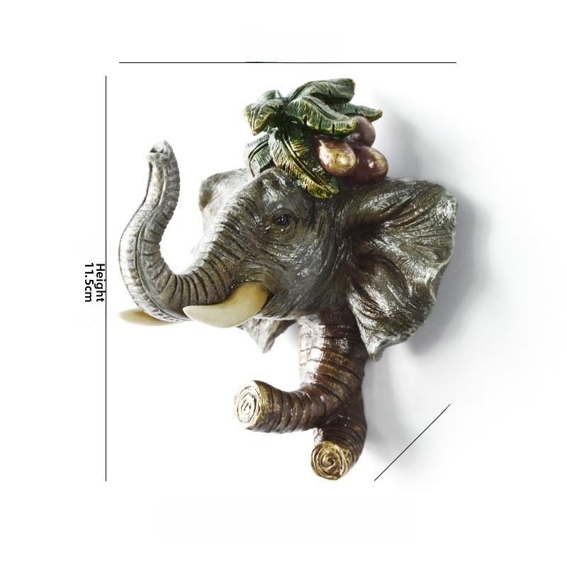 Wall Head Animal Hook Resin Decorative Hanger For Home Bedroom Office Decor
