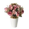 1/3pcs Silk Rose Artificial Flowers Wedding Home Room Festival Decoration Fake Flower Bouquet Craft Scrapbooking Wreath Supplies