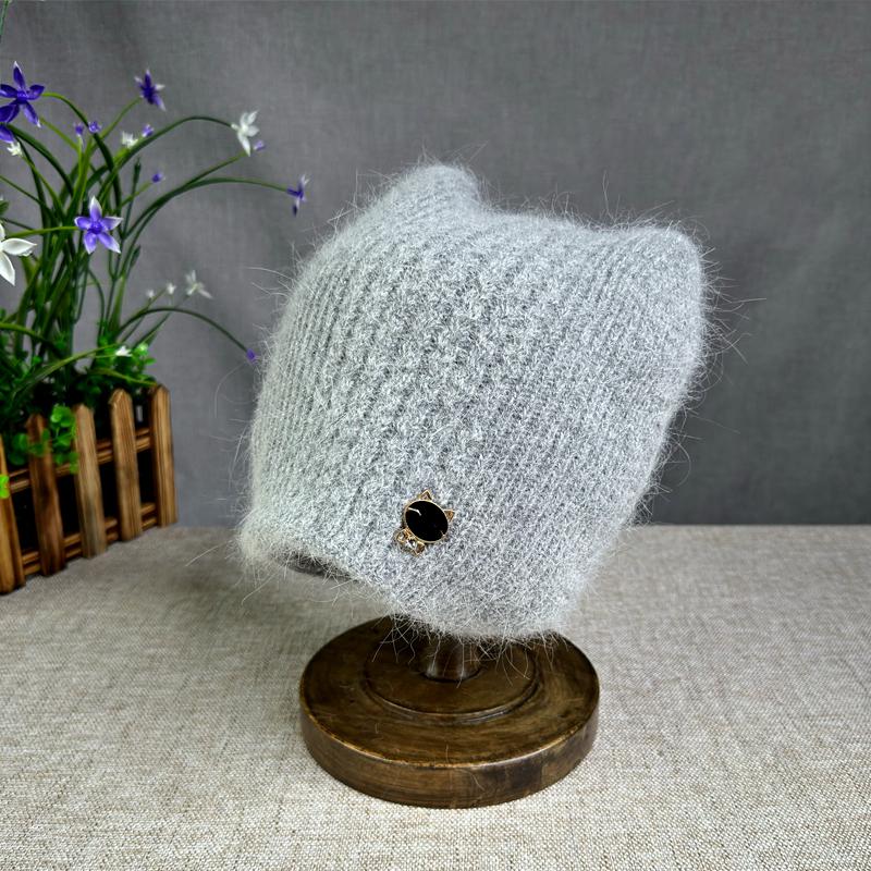 High Quality New Hat Women Girls Fashion Warm Cat Ear Ski Hat Winter Beanie Hat