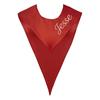 Personalized Color Honor Sash Bachelor's Graduation Gown With V-neck Shawl