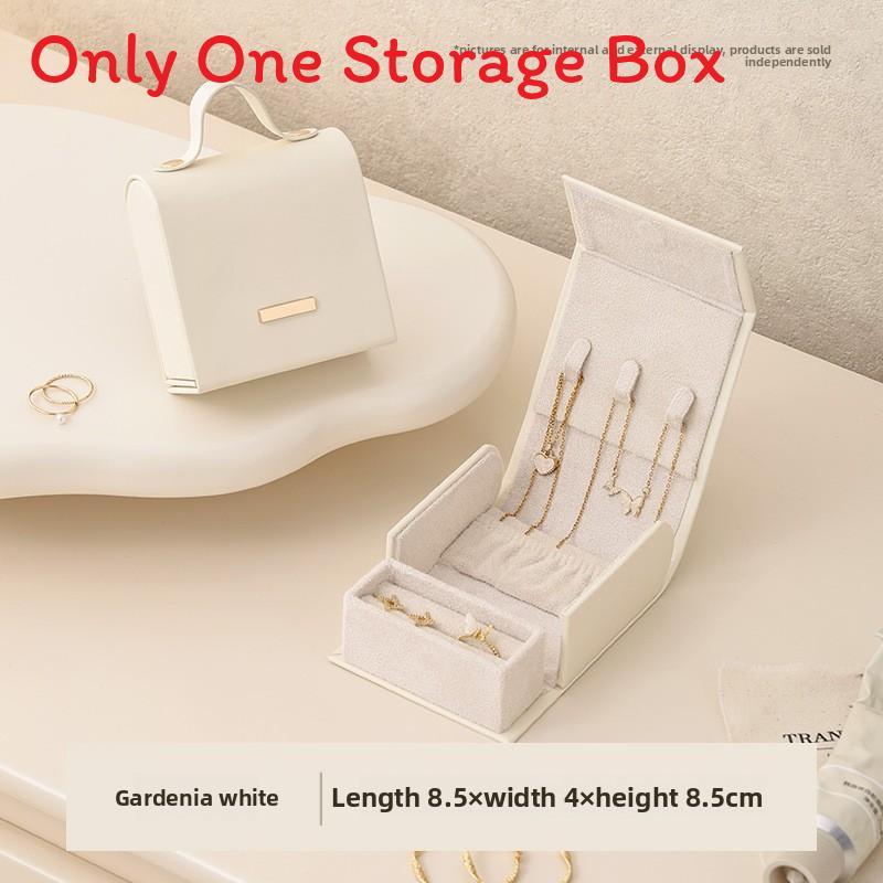 Jewelry Storage Box With Pu Material For Travel And Gift For Women