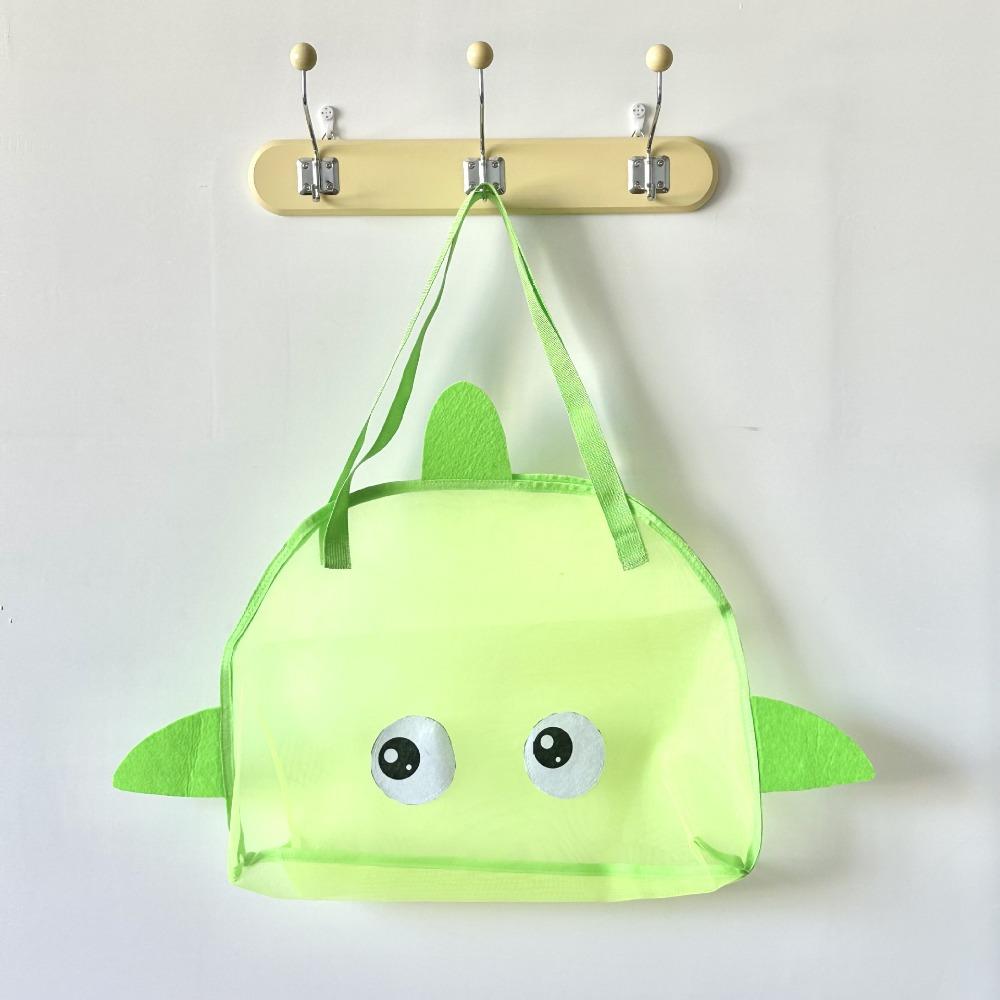 Large Capacity Summer Beach Bag Handheld Swim Toiletry Bag Mesh Bag Beach Travel Outdoor Sports