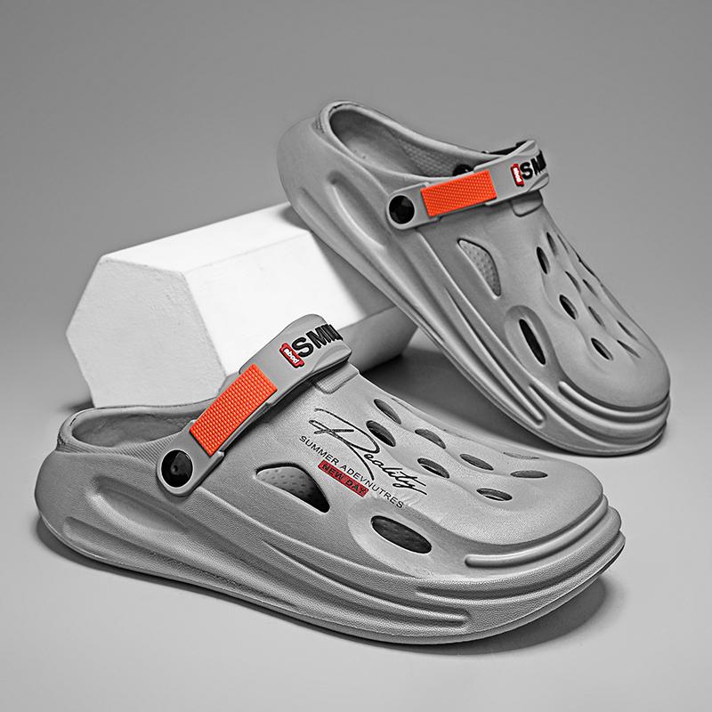 Outdoor Garden Clogs Summer Slippers For Men Couple Casual Shoes Luxury Sandals Comfort Home Soft Slippers 40-45