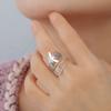 Xiaomi Skyrim Bee Flowers Open Rings Women Stainless Steel Adjustable Finger Ring Fashion Jewelry Valentine's Day Gift Wholesale