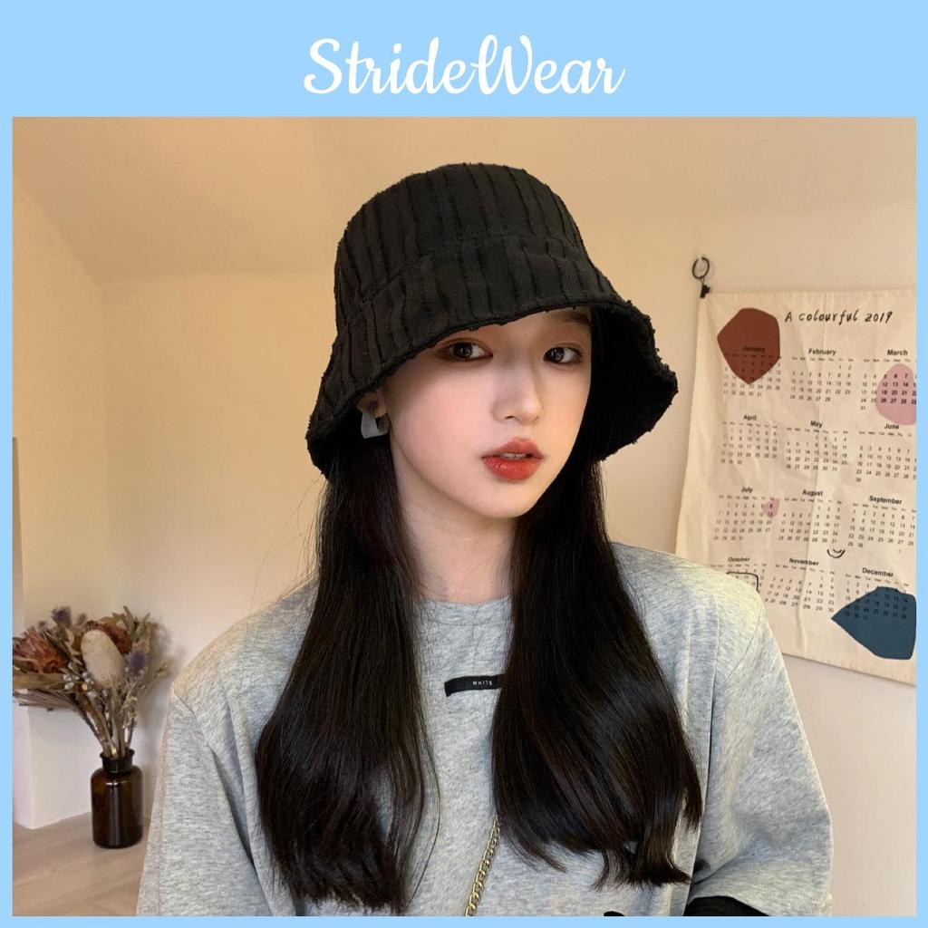 Style Timeless Korean Sun Protection Bucket Hat For Women With Wide Brim Vintage Design