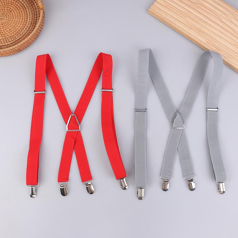 Elastic Adjustable Suspenders For Adults And Kids - Men Women Braces Suspender Set For Children Boys Girls Wedding Accessories