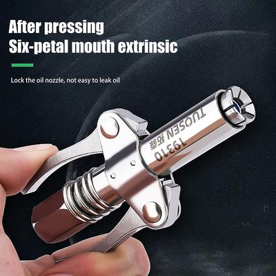 Grease Gun Coupler Oil Pump Quick Release Grease Tip Tool Car Syringe Lubricant Tip Grease Nozzle For Repair