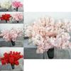 Blossom Artificial Cherry Stems Floral Arrangement Decoration Props Photography