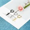 Simple Style Pointed Cone Pendant Earrings Stainless Steel Fashion Punk Geometric Stud Ear Jewelry Party Gifts For Women Men