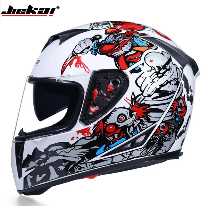 Electric Vehicle Bicycle Helmet Men's and Women's Full Helmet Full Cover Type Personalized Four-season Double Lens Warm Anti-fog Cap