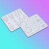 Earring Casting Moulds with Earring Hooks Jump Rings for DIY Resin Jewelry Craft