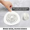 Hair Catcher Shower Drain Cover (Suction Cup Installation) Clog-Proof Sink Filter