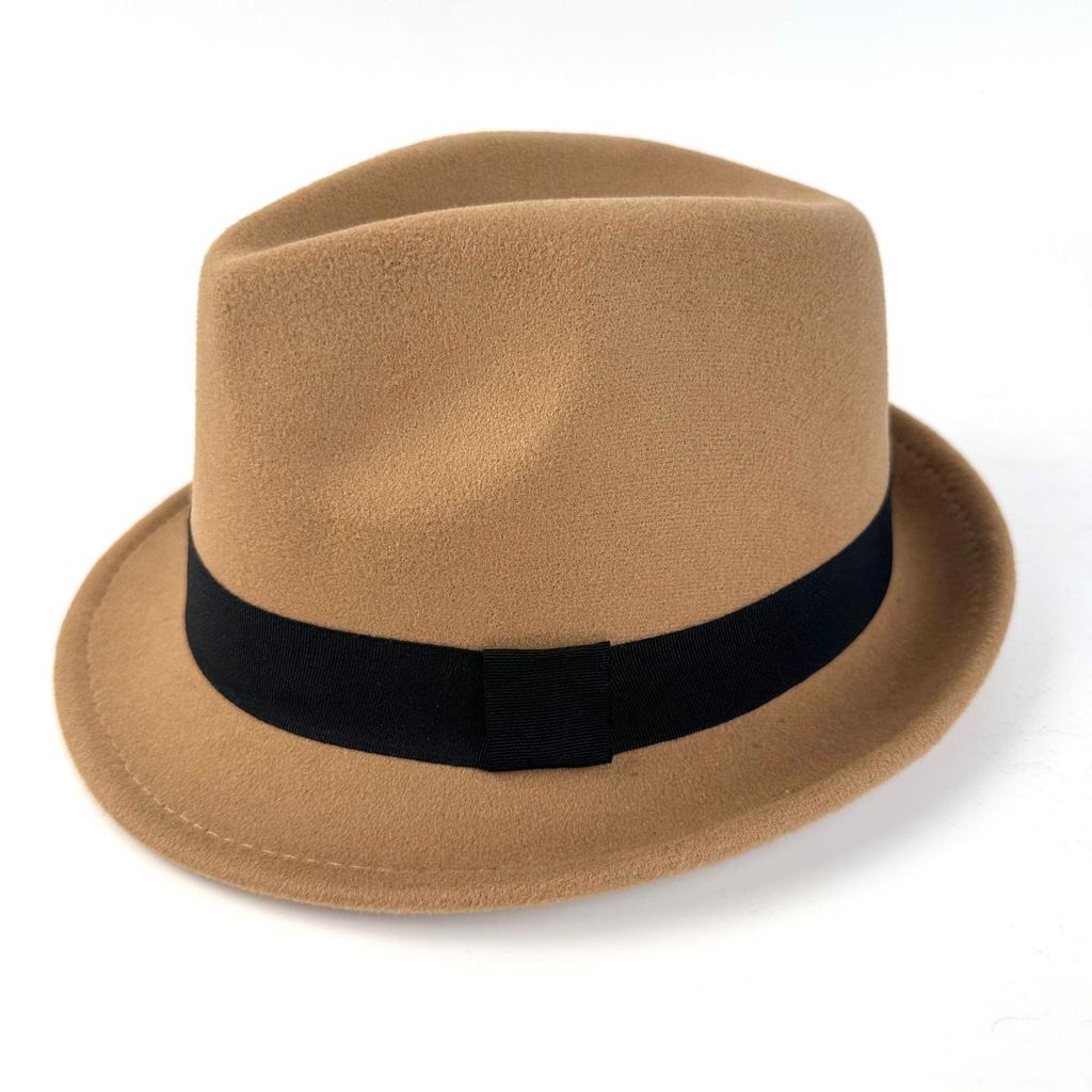 Hat New Flanged Top Hat Black Classic British Jazz Hat Ladies Wool Top Hat Felt Hat