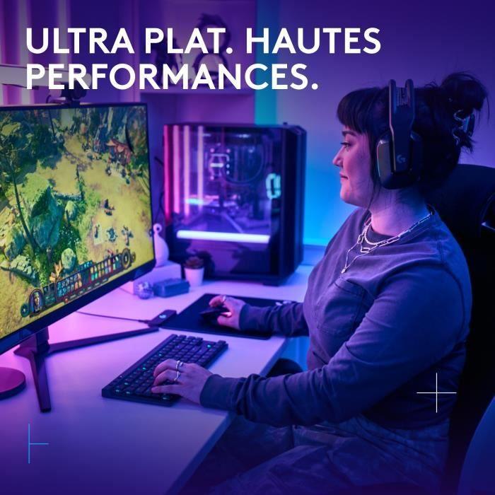 Gaming-Tastatur - Kabellos - Logitech G - G515 TKL Lightspeed - AZERTY - Mechanisch taktil - Beleuchtet - Schwarz