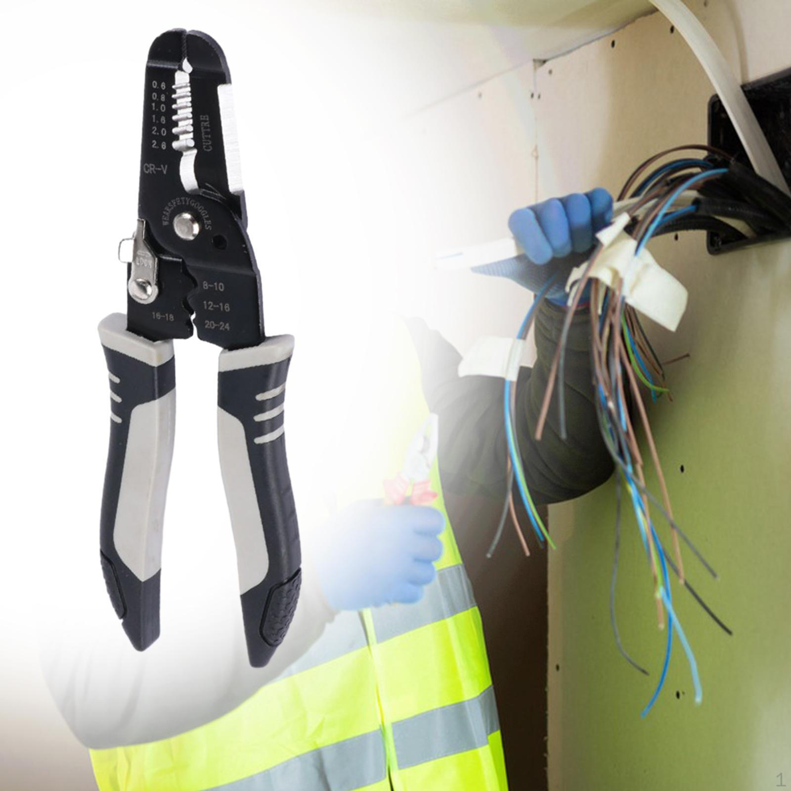 

Щипцы для зачистки проводов, щипцы для зачистки проводов, многофункциональный инструмент для обжима промышленного кабеля Straight Mouth