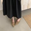 Women Mary Jene Shoes 2026 Autumn New Vintage Pointed Toe Belt Buckle Flats Luxury Outdoor Non Slip Casual Fashion Single Shoes