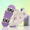 Four-Wheel Runaway Shoes For Boys And Girls Adult Roller Skates Ultra-Light Wheel Shoes Removable Student Double-Wheel Flight Shoes