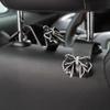 Sparkling Rhinestone Bow Car Hook - Cute Rear Seat Storage Pendant, Suitable for Most Car Models