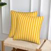 Federa per Cuscino Quadrata a Righe Verticali 2 Giallo 2 Pezzi Copricuscino Decorazione Cuscino Cuscino Decorativo Comfort per Casa Auto