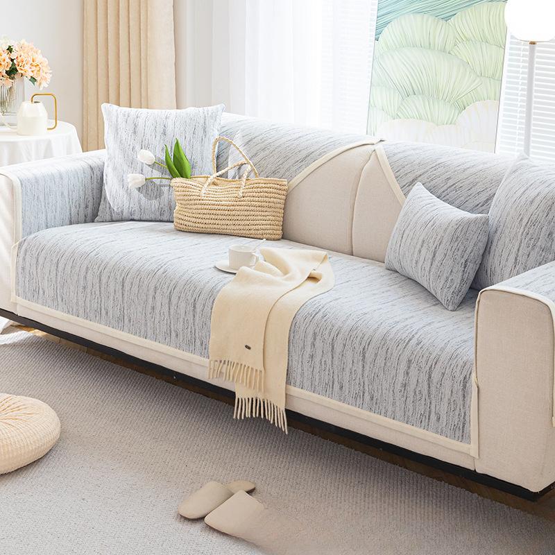 Sofa Cushion Light French Cream Style Four Seasons Universal Light Luxury and Simplicity Non-Slip Leather Cover Cover Cloth Cushion Korean Style