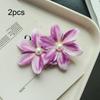 2pcsSweet Orchid Hair Clip Bohemian Style Headwears Seaside Beach Photo Side Clip Atmosphere Hair Clip for Women Sweet Headwear