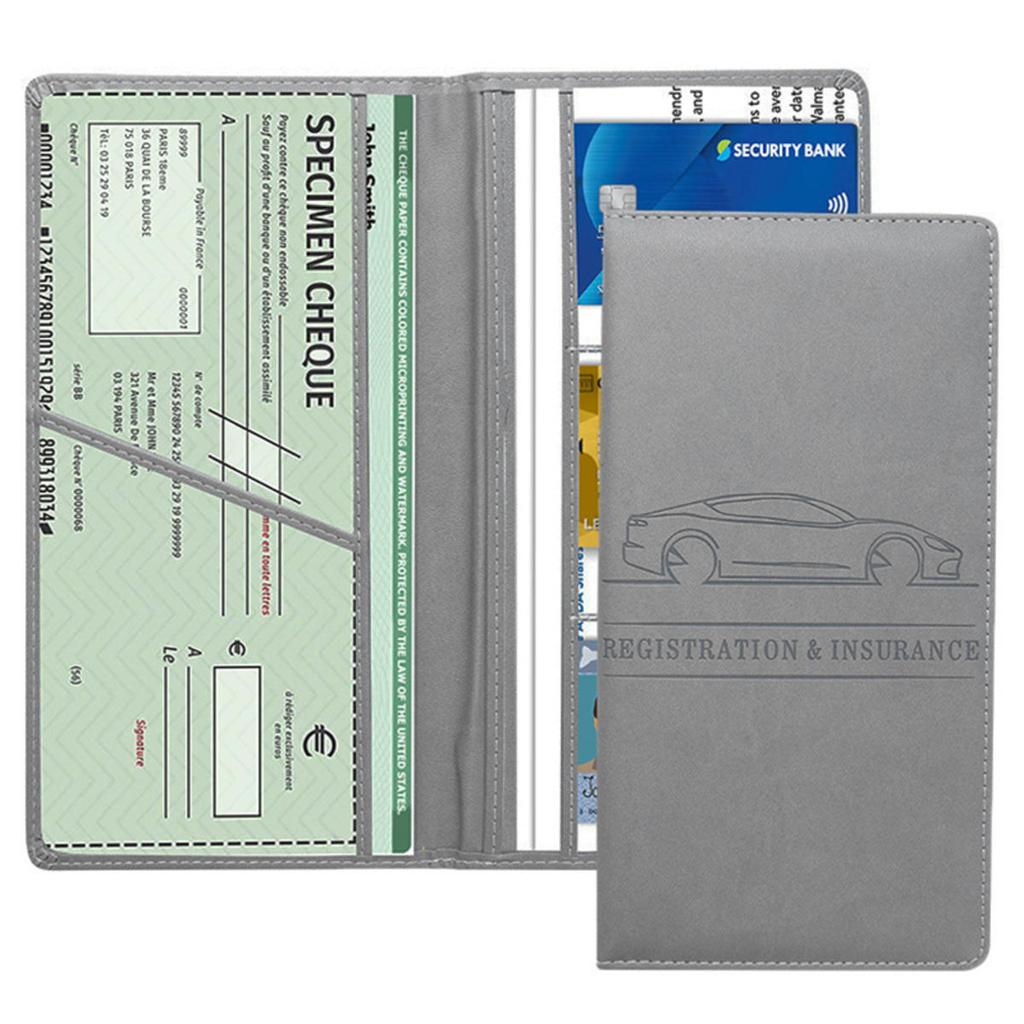Driver License Cover Magnetic Clasp Insurance Card Holder Vehicle Glove Compartments Waterproof Car Document Holder
