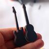 Mini Guitarra Miniatura para 1:6 1:12 Instrumentos Musicais para Casa de Bonecas Adereços de Foto Modelo de Casa de Bonecas Decorações para Casa para Crianças