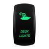 Boat Car Rocker Switch 12V/24V Waterproof Green Led SPST DPDT 20A for ARB/CARLING/NARVA/4x4 Pickup Truck JCB Machine Relays 5