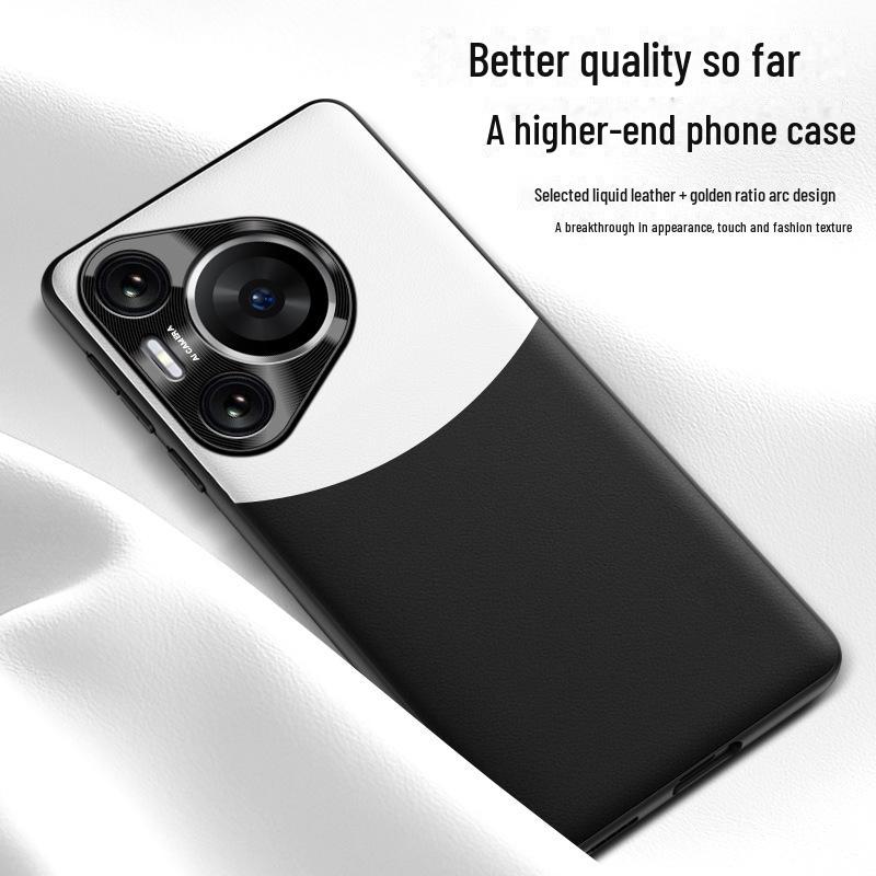 Liquid Leather Case for Huawei Pura70: Drop-Resistant and Protective Cover