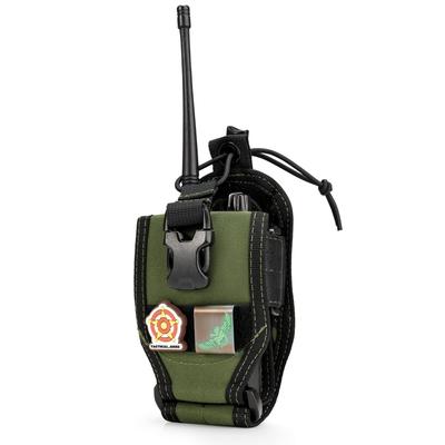 TACTICAL GEEK EXT10 Universal Radio Molle Holster Accessory for Walkie Radio Storage Walkie Talkie Case Carrier Nylon Carry Adjustable Radio Holder