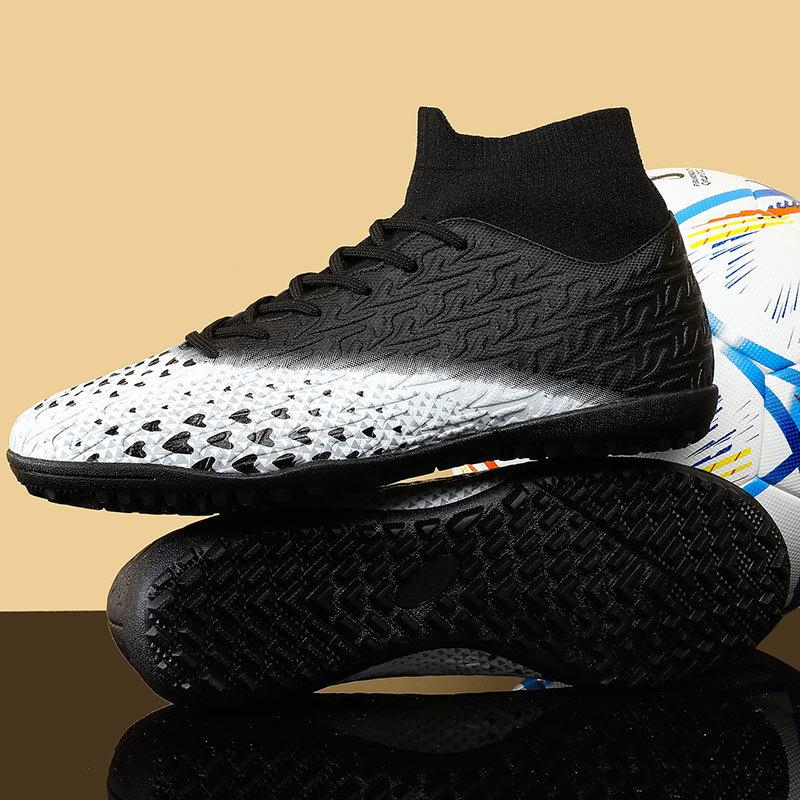 Мужские футбольные бутсы с длинными шипами и высокой лодыжкой — фото 6