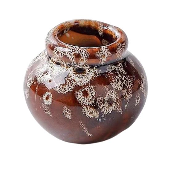 

Мини-статуэтка вазы для цветов, винтажная цветная керамика, миниатюрная статуэтка вазы, скульптура, крошечный держатель для цветочного горшка, украшение I