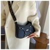 Monochromatic Shoulder Stitching Bag for Women Crossbody Underarm Bag High Quality New Niche Design Luxury