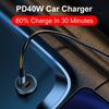 3.1A USB Car Charger Type C Fast Charging Phone Adapter For Xiaomi Huawei PD Phone Charger Adapter Socket Cigarette Lighter