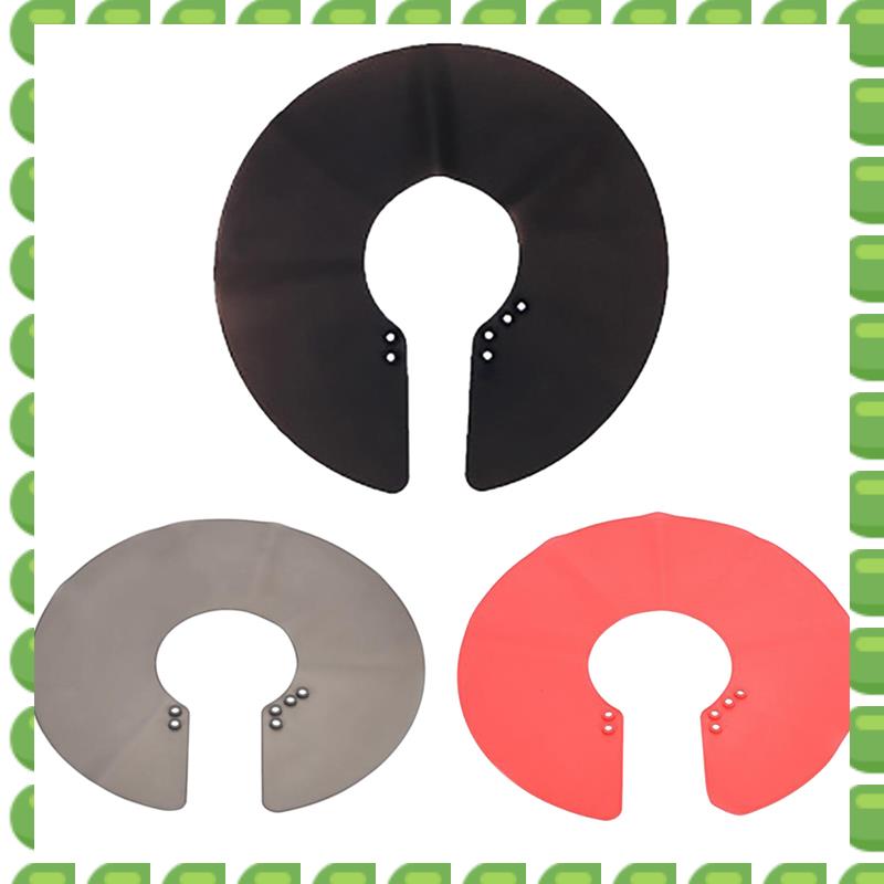 A04V Neck Shield Magnetic Shawl Haircut Shawl Salon Haircut Neck Cape Wrap Collar Shield Waterproof Silicone Hairdressing Hair C