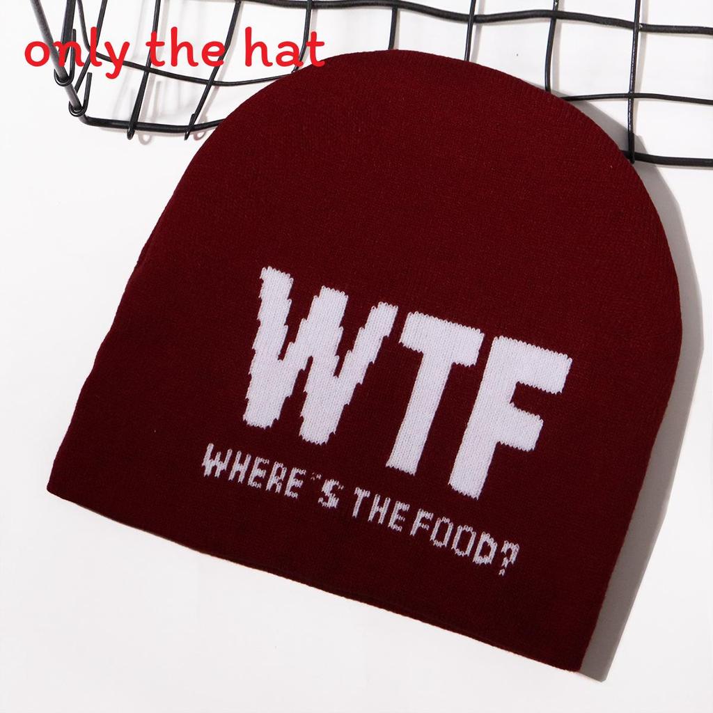 

Дизайн письма Вышивка Вязаная шапка с алфавитом для ежедневного тепла Модная одежда бордовый