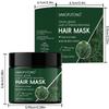 Usmaan Grass Cypress Leaf Hydrating Hair Mask - Moisturizes & Nourishes for Smooth Hair, Customizable OEM Options Available