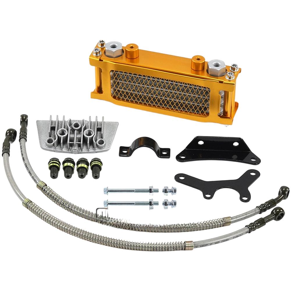 Motorbike Oil Cooler Aluminum Oil Cooler Aluminum Construction Efficient Heat Dissipation Sturdy Off Road Radiator