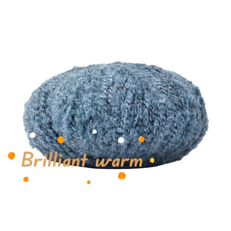 50g/roll Blended Coil Yarn Teddy Roll Yarn Soft Knitted Crochet Dyeing Yarns DIY Hand Knitted Crochet Knitted Sweater Hat Doll
