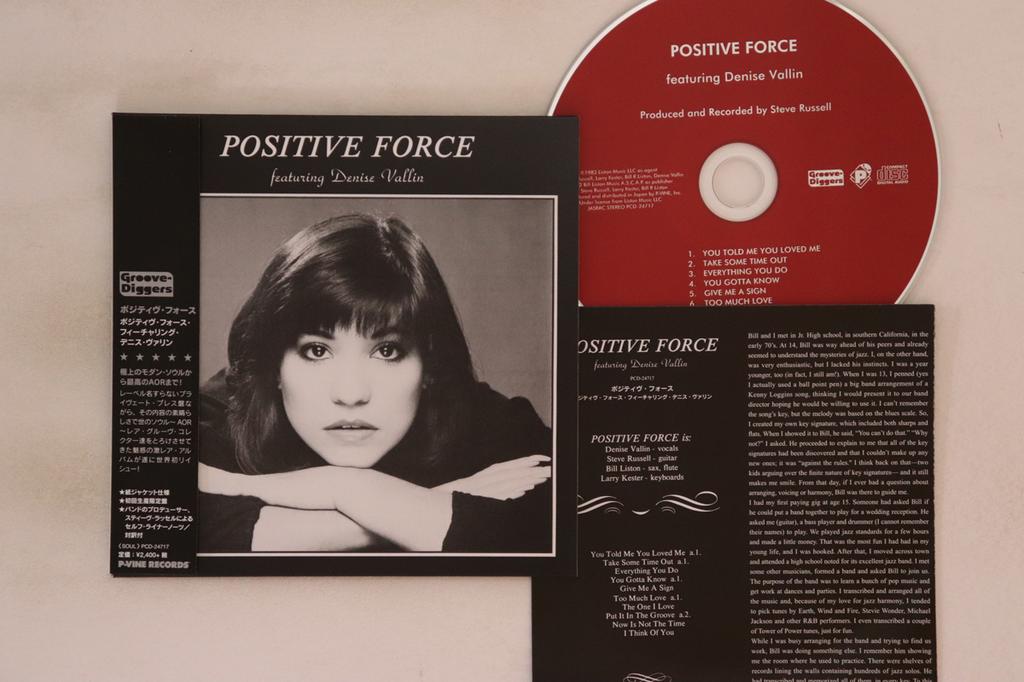 CD POSITIVE FORCE - Positive Force Feat. Denise Vallin PCD24717 P-Vine Records 2018 Japan Obi Soul/Funk Used