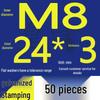 Heavy-Duty Galvanized Metal Flat Washers: Thickened Iron Rings M4 M5 M6 M8 M10