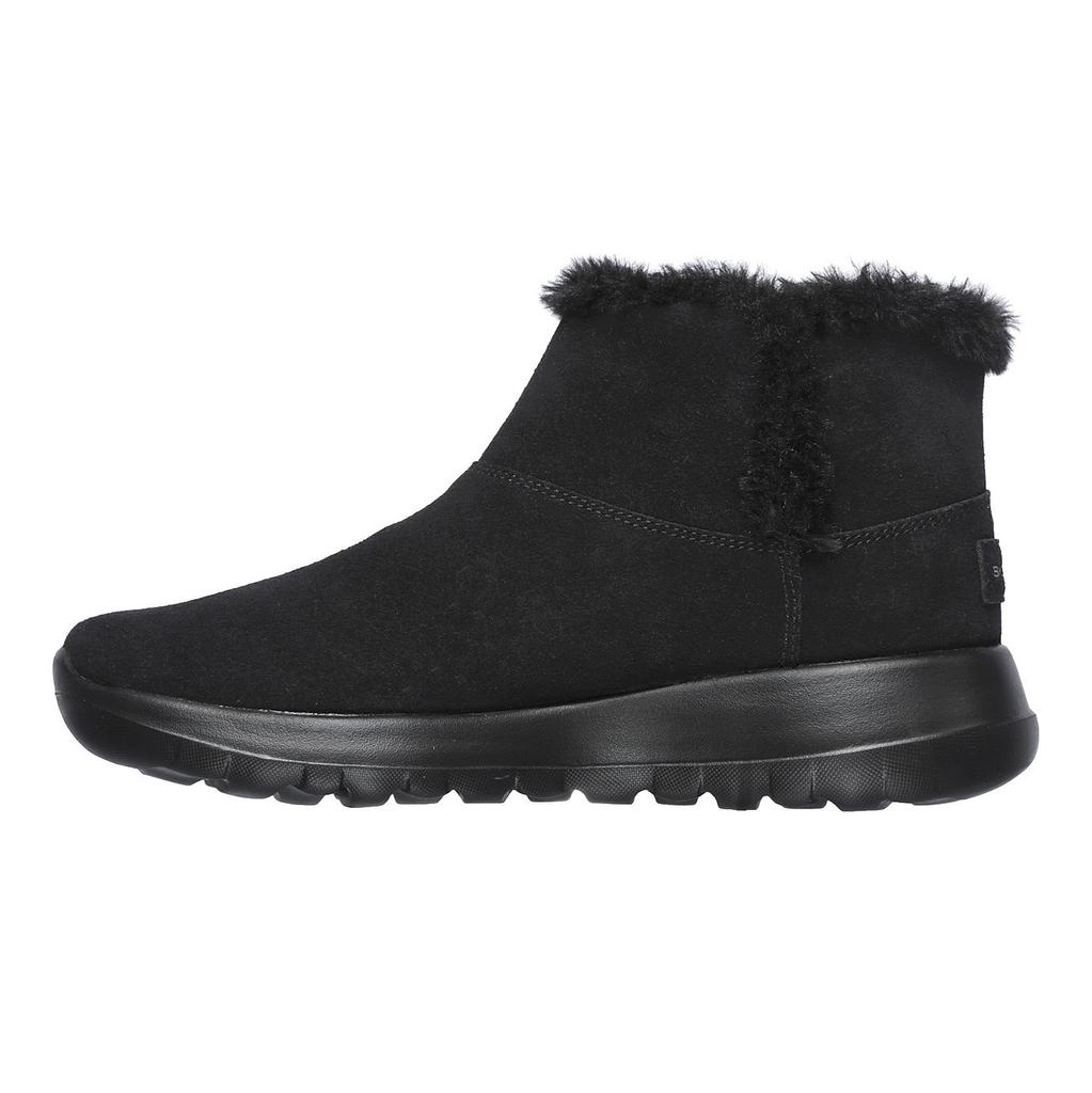 Buty zimowe trzewiki damskie Skechers On The Go Joy Bundle Up botki ocieplane czarne (15501-BBK)