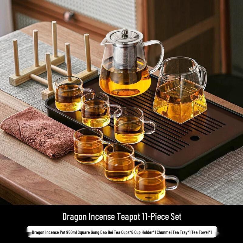 Star Light Luxury Glass Kung Fu Tea Set