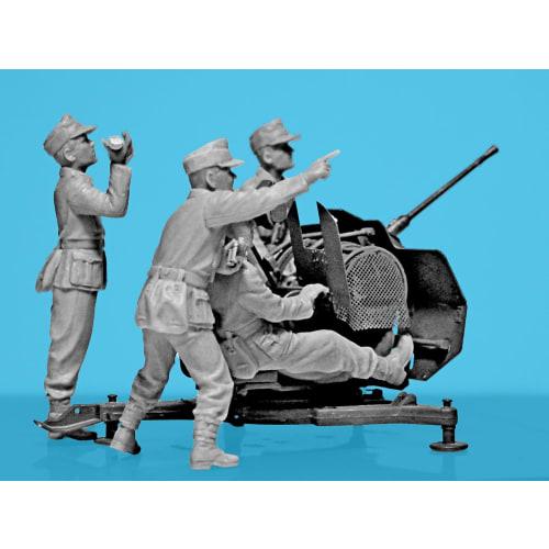 ICM 1/35 Scale 2cm Flak 38 with Fire Crew Plastic Model Kit 35718 (Cannon)