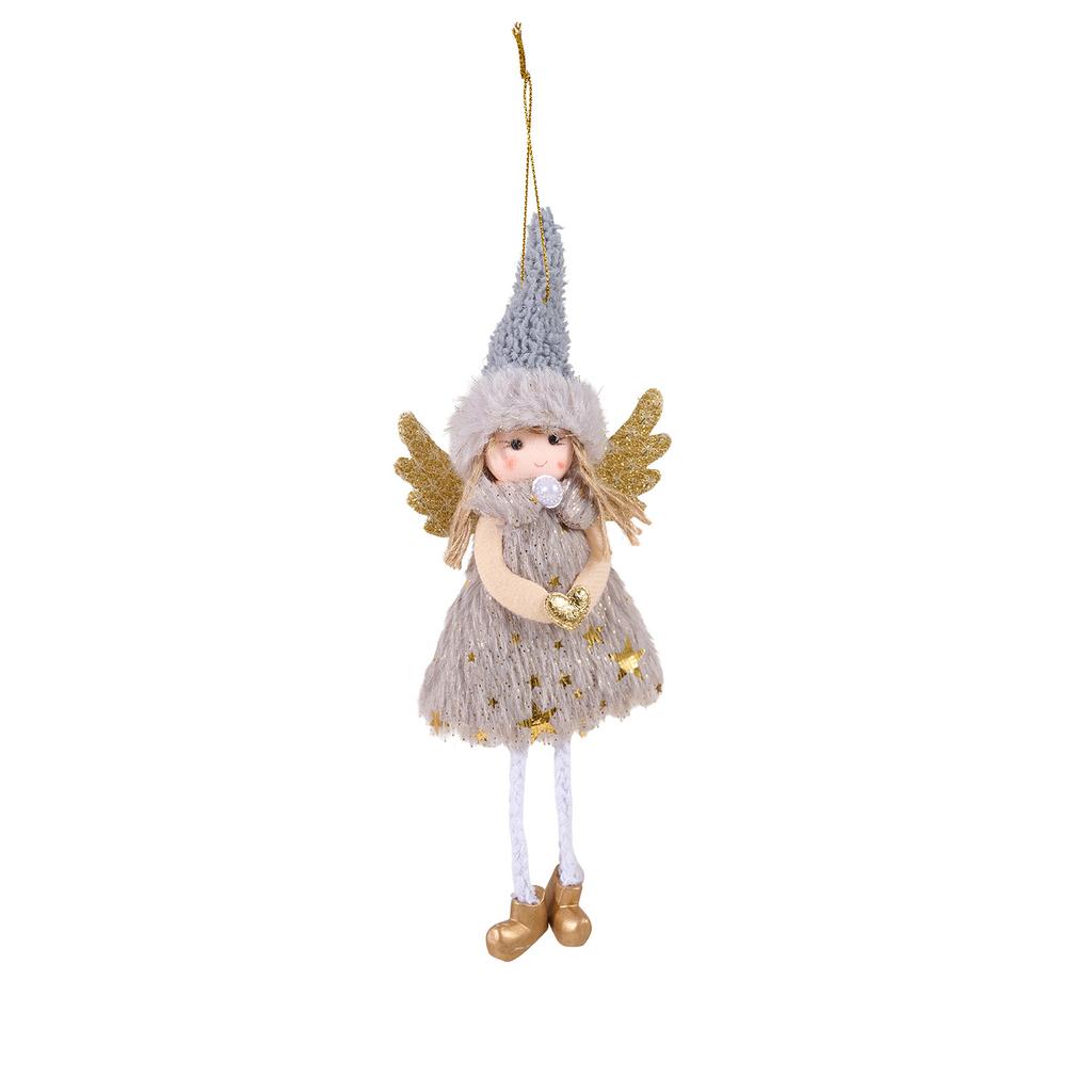 Christmas Angel Decoration, Christmas Angel Doll Decoration, Festive Hanging Ornaments With Deer Antlers, Suitable For Fireplace, Living Room, Bedroom