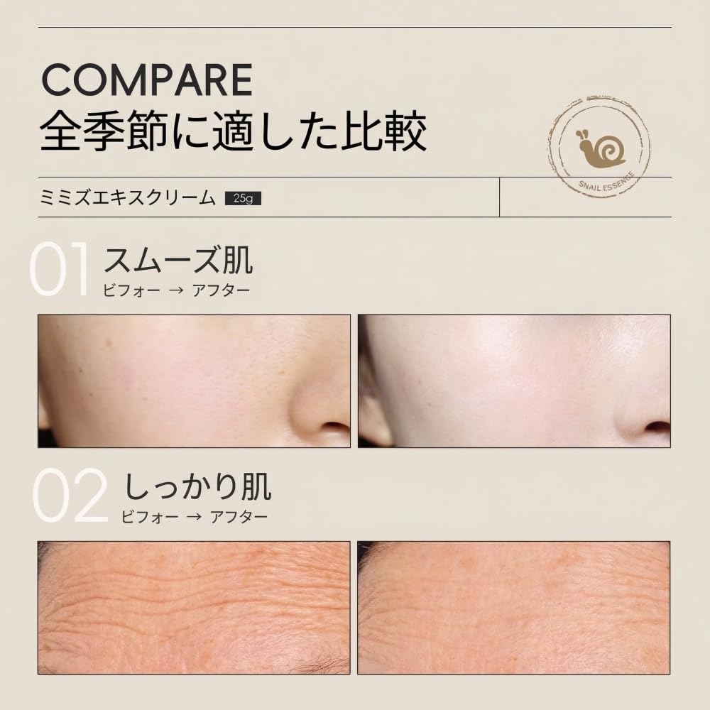 Popular Snail Extract Cream: Moisturizing Facial Cream for Women, Containing Hyaluronic Acid and Snail Extract.