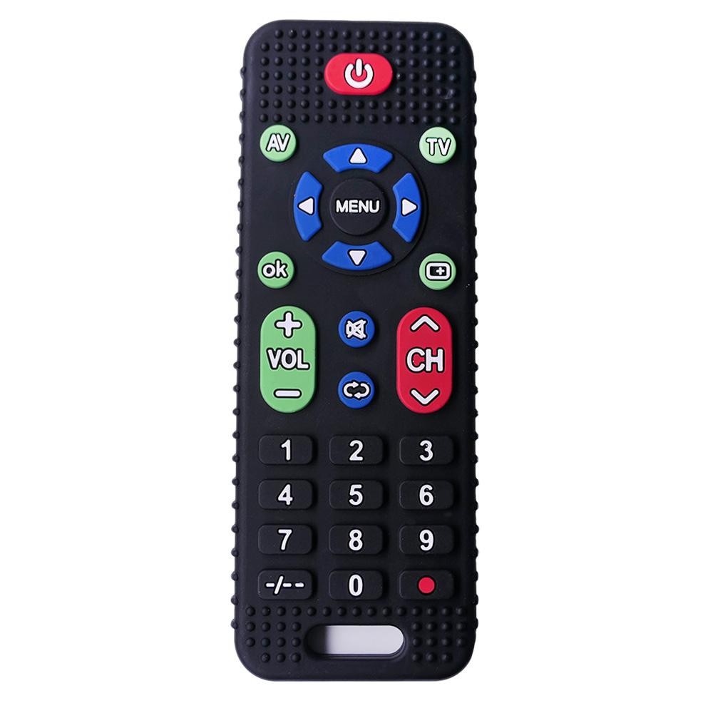 Silicone Baby Teether Soothing Teether Early Educational Sensory Toys for Infant Teether Remote Control Shape