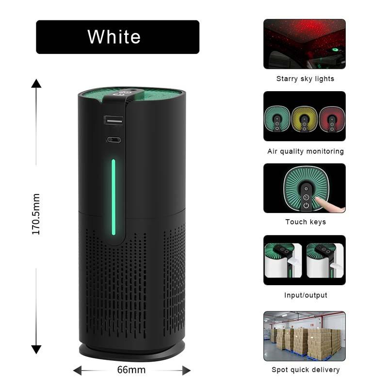 Household car bladeless ionizer hit selling plug in air purifier price nature fresh hepa filter fan car air purifier