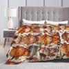 Dekorative Decke mit Highland-Kuh-Muster für Sofa, Bett, Heimdekoration, Reisen und Wohnzimmerdekoration