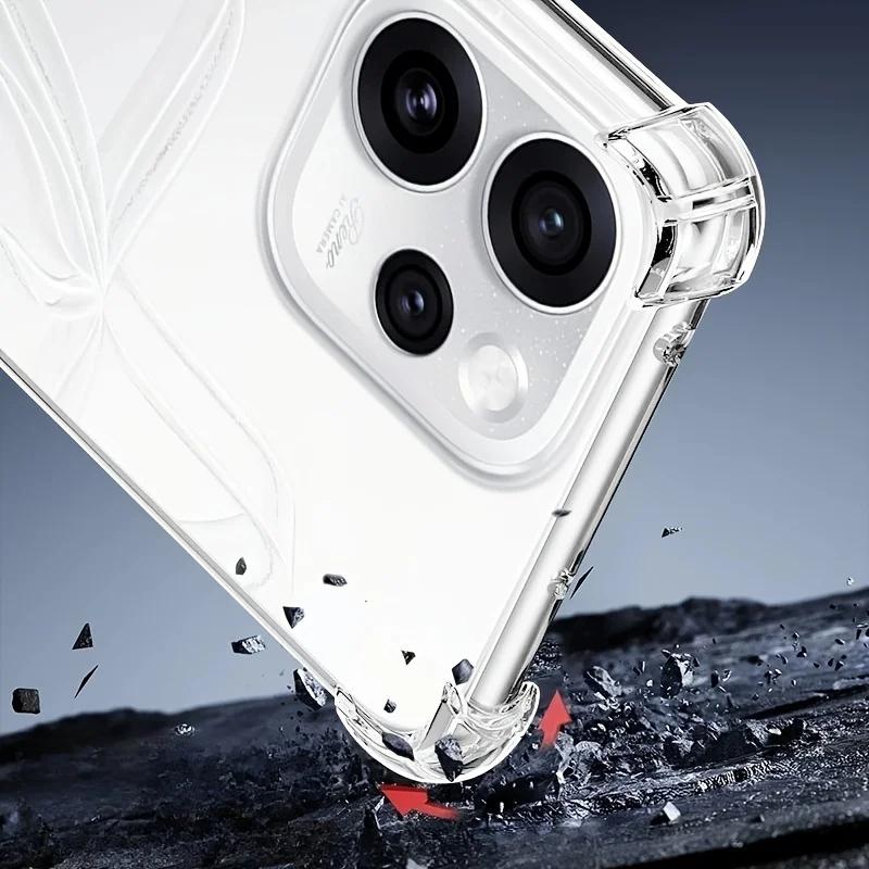 Transparent Phone Cases For OPPO Reno15ProMax Reno 15 Pro Max Reno15Pro Max 5G Case Soft Silicone Back Cover Clear Carcase Coque
